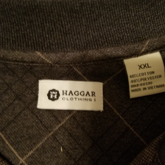 Haggar cotton pullover patterned top. - Picture 2 of 4